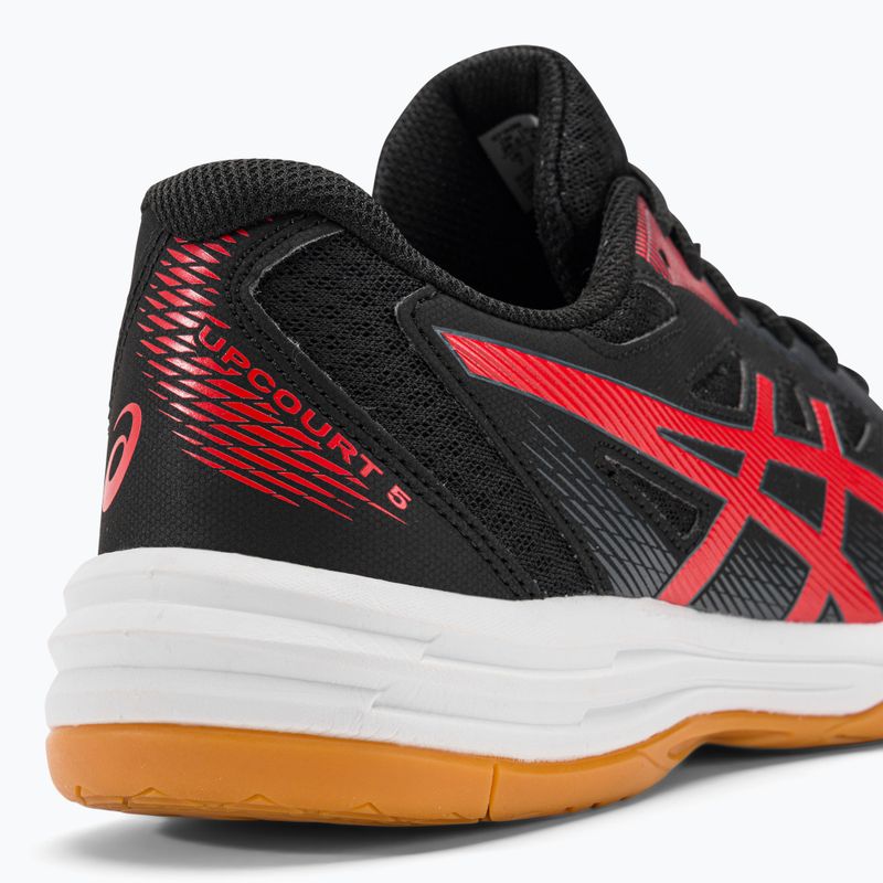 ASICS vyriški skvošo bateliai Upcourt 5 black / classic red 11