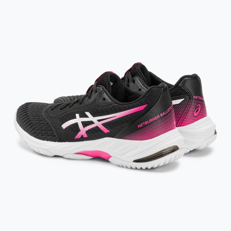 ASICS moterų tinklinio bateliai Netburner Ballistic FF 3 black / hot pink 4