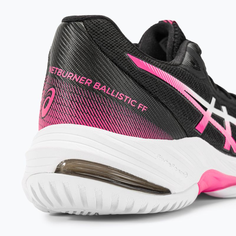 ASICS moterų tinklinio bateliai Netburner Ballistic FF 3 black / hot pink 11
