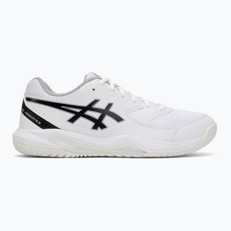Vyriški teniso bateliai ASICS Gel-Dedicate 8 white/black 2