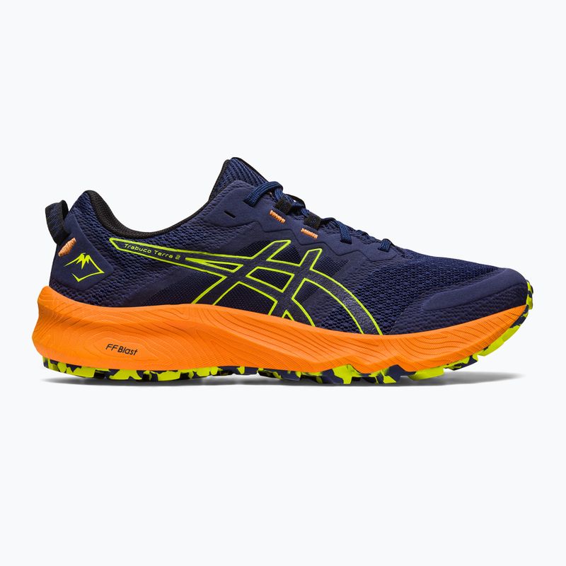 ASICS Trabuco Terra 2 deep ocean/neon lime vyriški bėgimo bateliai 13