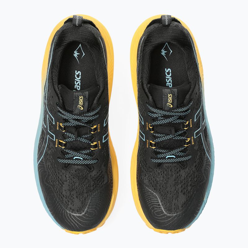 ASICS Trabuco Max 2 vyriški bėgimo bateliai juoda/pilkai mėlyna 12