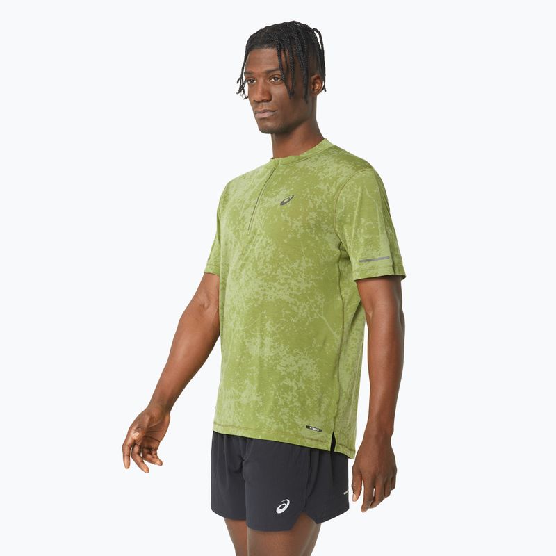 Vyriški bėgimo marškinėliai ASICS Metarun Pattern 1/2 ZIP cactus 4