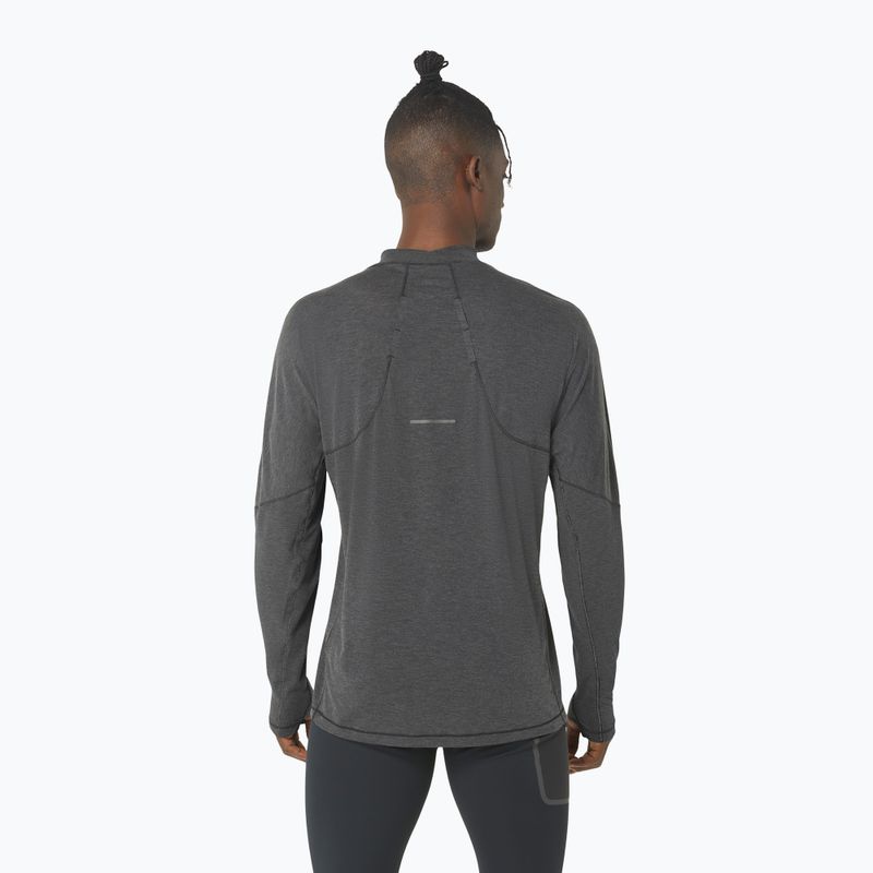 Vyriška ASICS Metarun Mock Neck performance juoda bėgimo striukė su ilgomis rankovėmis 4