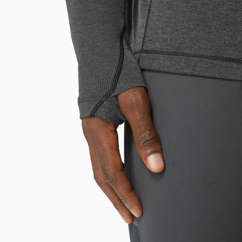 Vyriška ASICS Metarun Mock Neck performance juoda bėgimo striukė su ilgomis rankovėmis 7