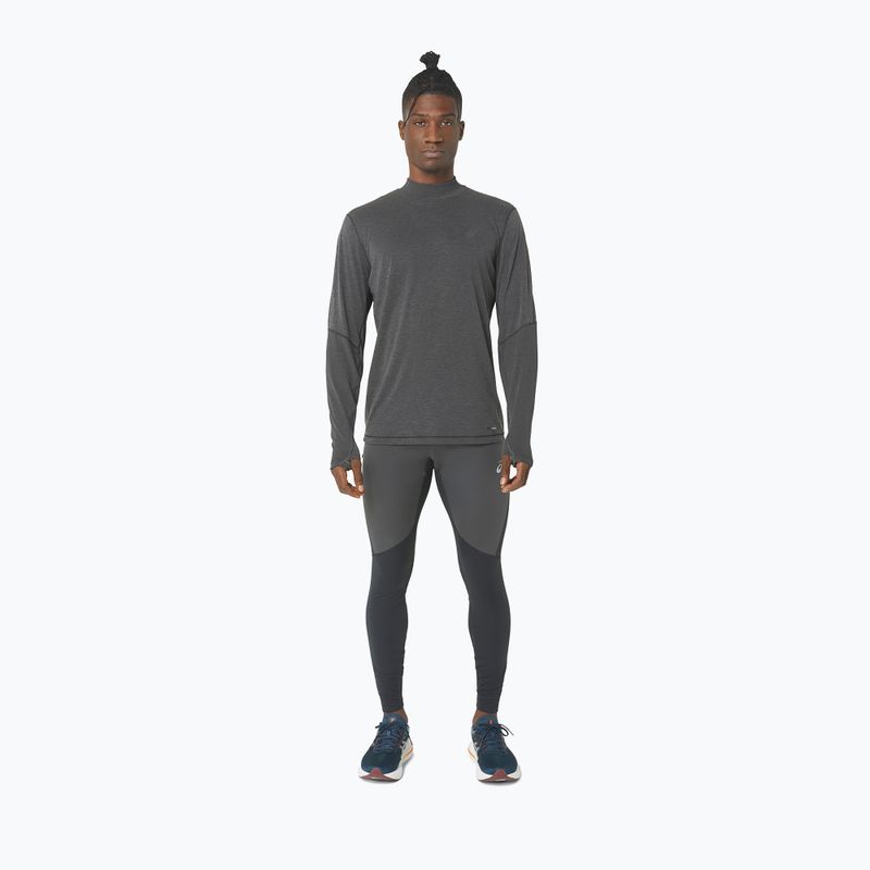 Vyriška ASICS Metarun Mock Neck performance juoda bėgimo striukė su ilgomis rankovėmis 2