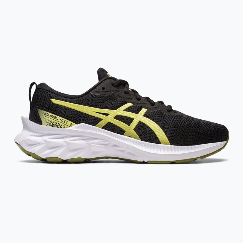 Vaikiški bėgimo bateliai ASICS Novablast 2 GS black/glow yellow 9