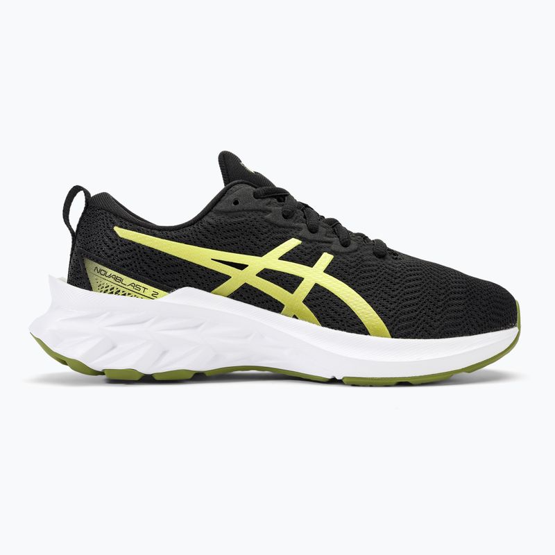 Vaikiški bėgimo bateliai ASICS Novablast 2 GS black/glow yellow 2