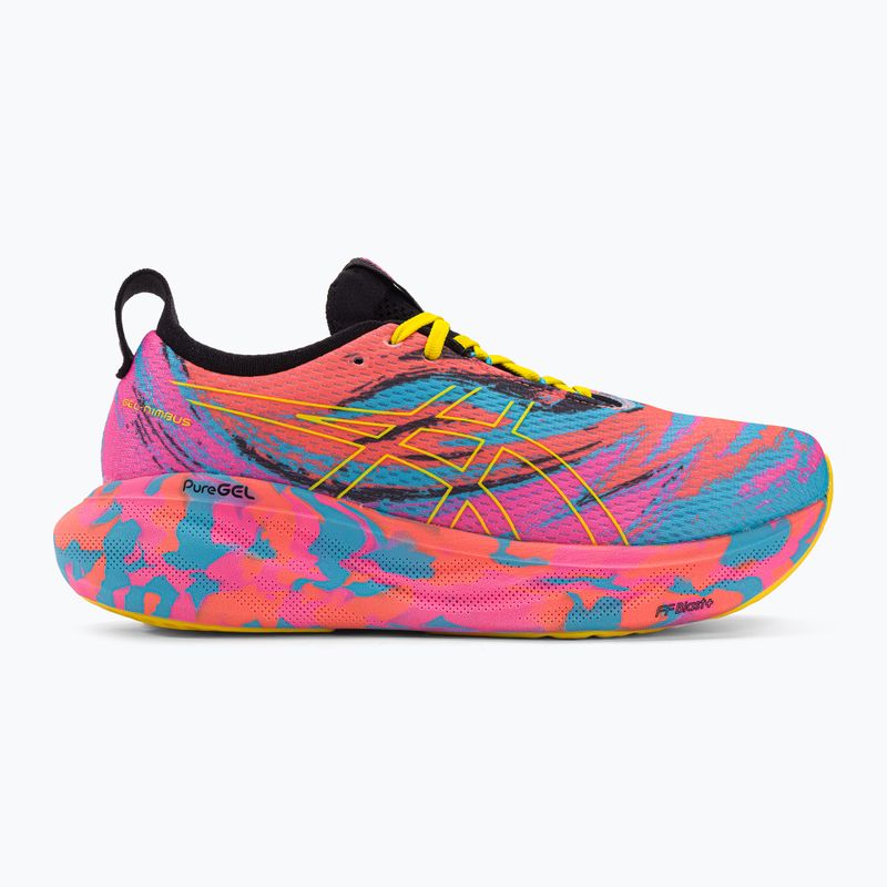 ASICS Gel-Nimbus 25 vyriški bėgimo bateliai aquarium/vibrant yellow 2