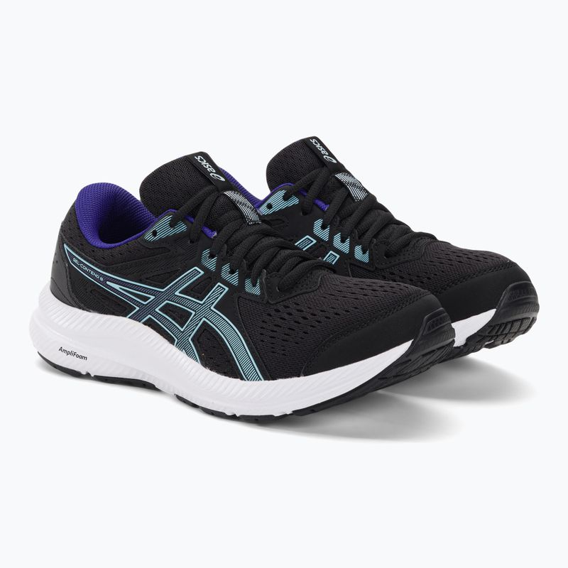 ASICS Gel-Contend 8 moteriški bėgimo bateliai black/aquarium 4