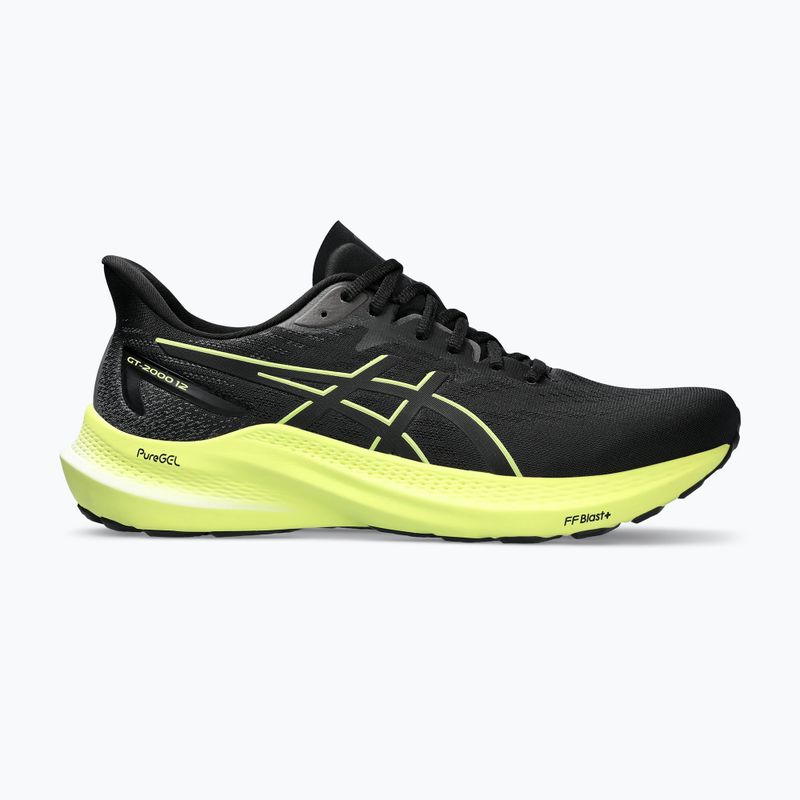 ASICS GT-2000 12 black/glow yellow vyriški bėgimo bateliai 8