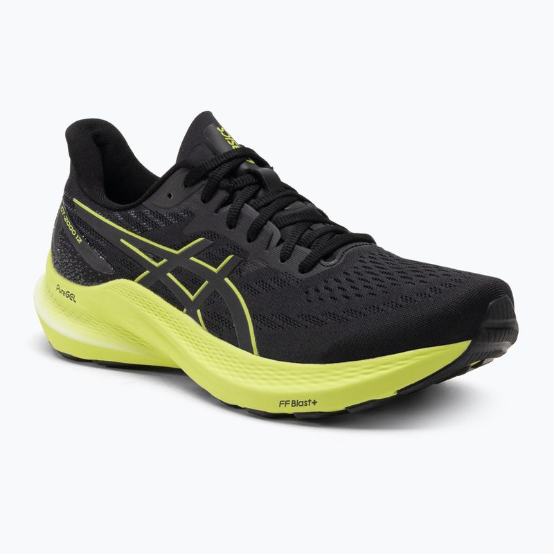 ASICS GT-2000 12 black/glow yellow vyriški bėgimo bateliai
