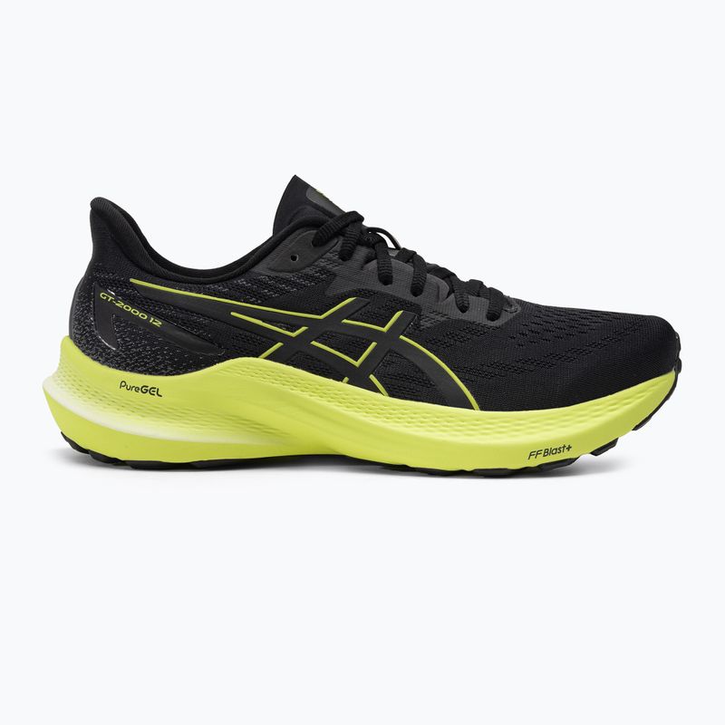 ASICS GT-2000 12 black/glow yellow vyriški bėgimo bateliai 2
