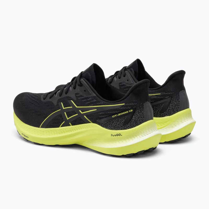 ASICS GT-2000 12 black/glow yellow vyriški bėgimo bateliai 3