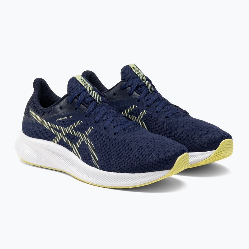 ASICS Patriot 13 vyriški bėgimo bateliai deep ocean/glow yellow 4