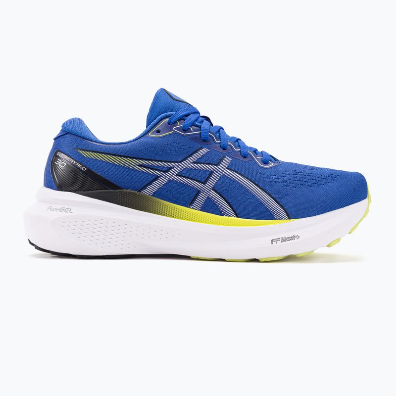 ASICS Gel-Kayano 30 vyriški bėgimo bateliai iliuzija mėlyna/žėrinti geltona 2