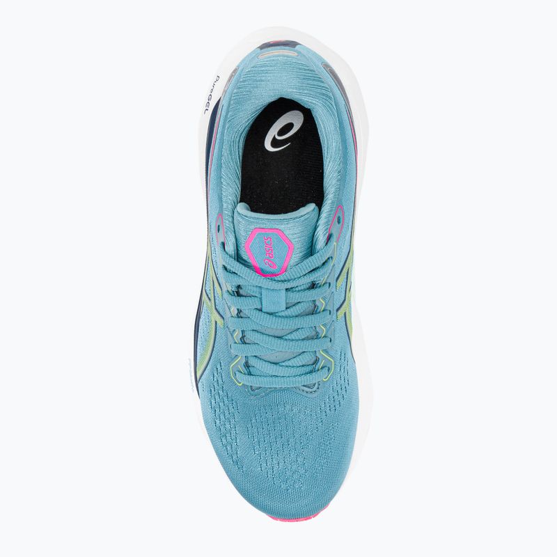 ASICS Gel-Kayano 30 moteriški bėgimo bateliai gris blue/lime green 7