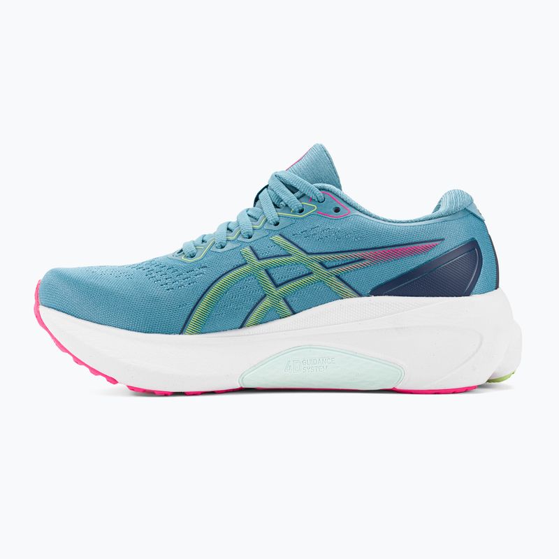 ASICS Gel-Kayano 30 moteriški bėgimo bateliai gris blue/lime green 3