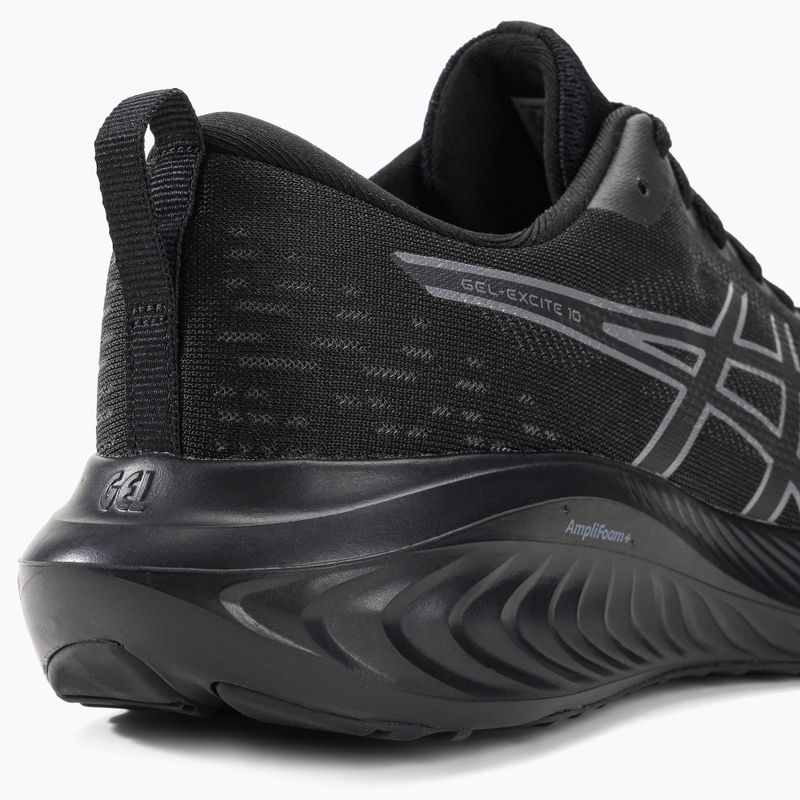 ASICS Gel-Excite 10 vyriški bėgimo bateliai juoda/kairė pilka 10
