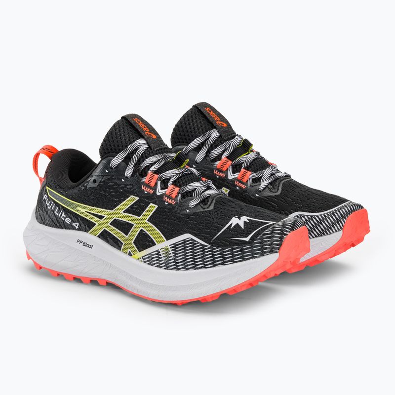 Moteriški bėgimo batai ASICS FUJILITE 4 black/cacti 5