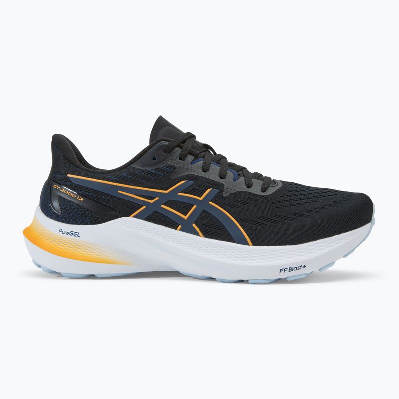 ASICS GT-2000 12 black/fellow yellow vyriški bėgimo bateliai 2
