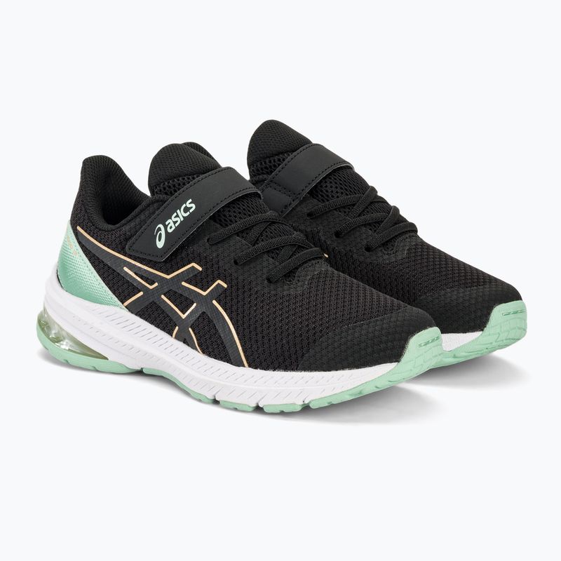 Vaikiški bėgimo batai ASICS GT-1000 12 PS black/apricot crush 5
