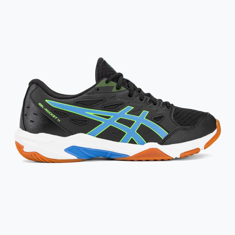 Vyriški tinklinio bateliai ASICS Gel-Rocket 11 black/waterscape 2
