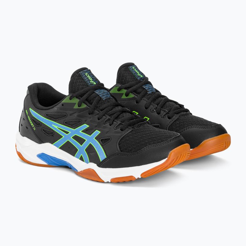 Vyriški tinklinio bateliai ASICS Gel-Rocket 11 black/waterscape 4