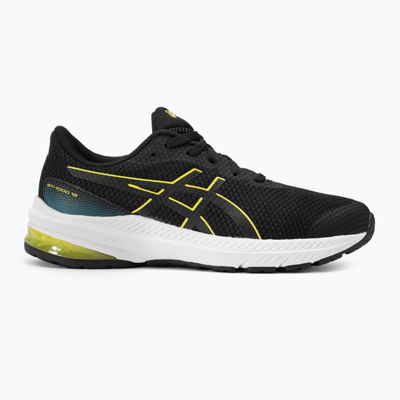 Vaikiški bėgimo batai ASICS GT-1000 12 GS black/bright yellow 2