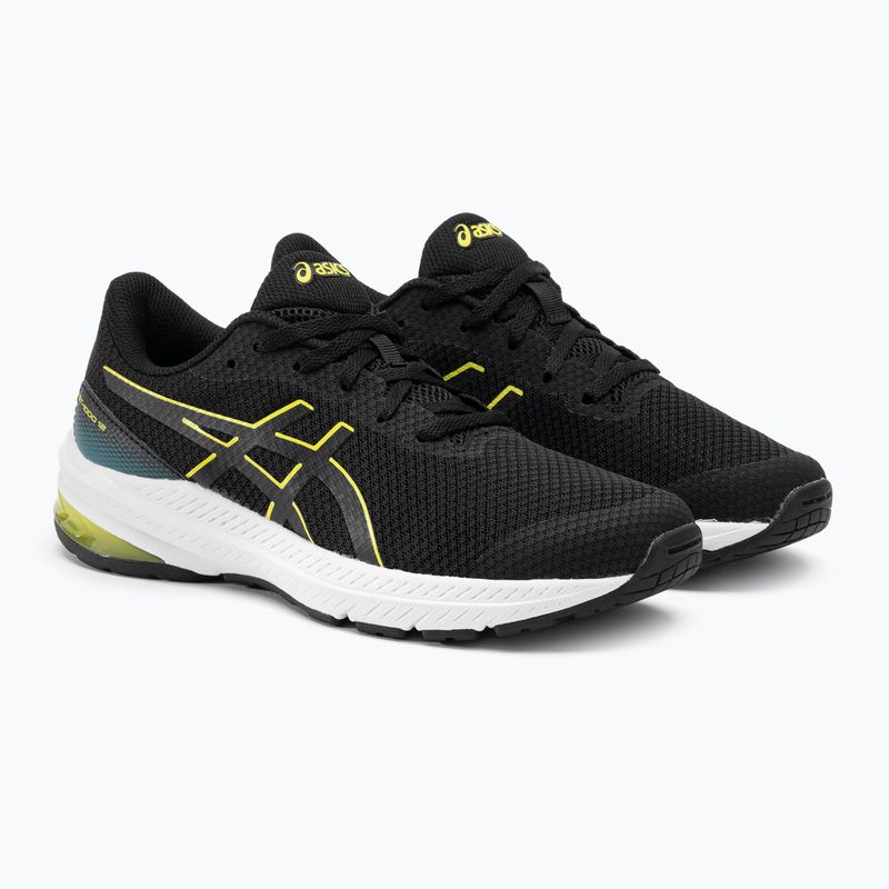Vaikiški bėgimo batai ASICS GT-1000 12 GS black/bright yellow 4