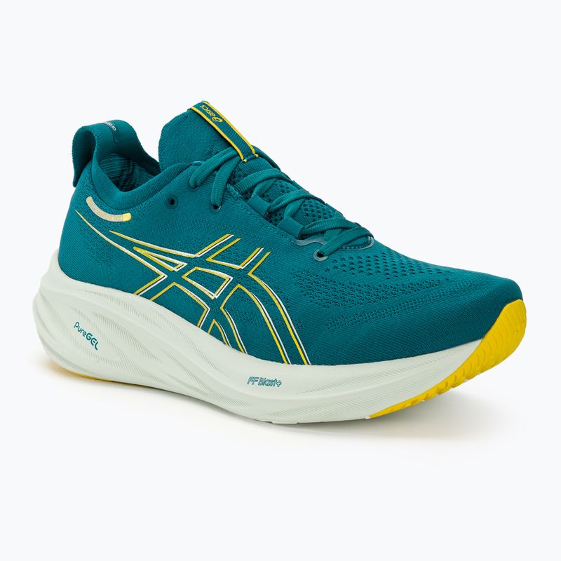 Vyriški bėgimo bateliai ASICS Gel-Nimbus 26 evening teal/light mustard