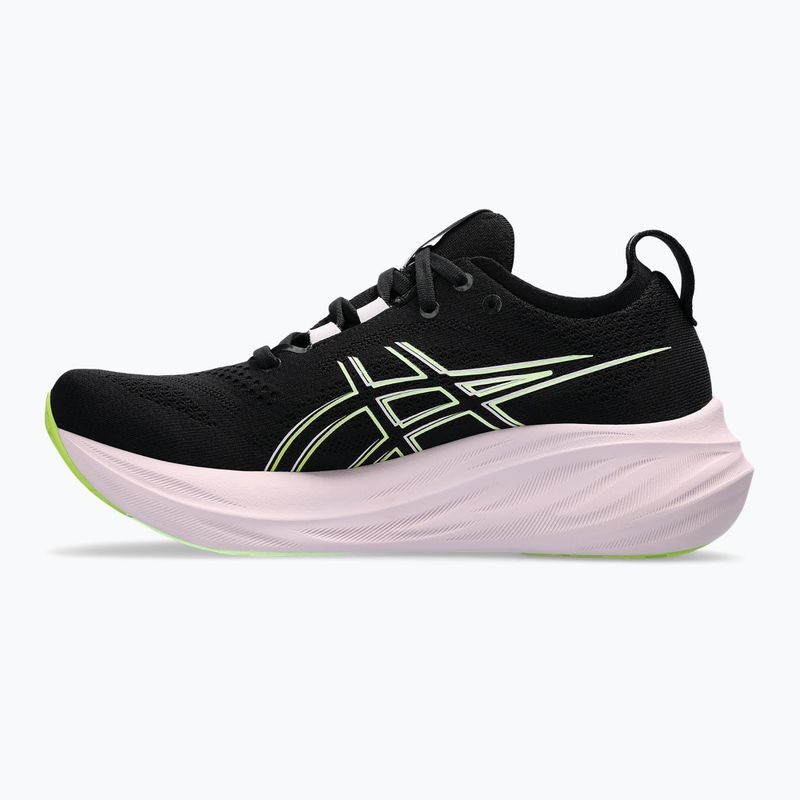 Moteriški bėgimo bateliai ASICS Gel-Nimbus 26 black/neon lime 9