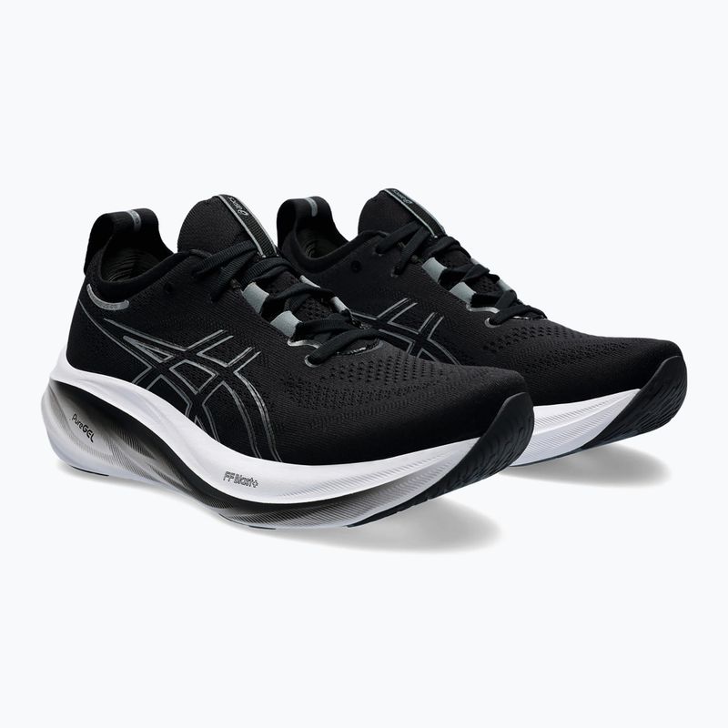 Vyriški bėgimo bateliai ASICS Gel-Nimbus 26 Wide black/graphite grey 8