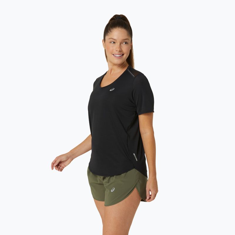 Moteriški bėgimo marškinėliai ASICS Road V-Neck performance black 4
