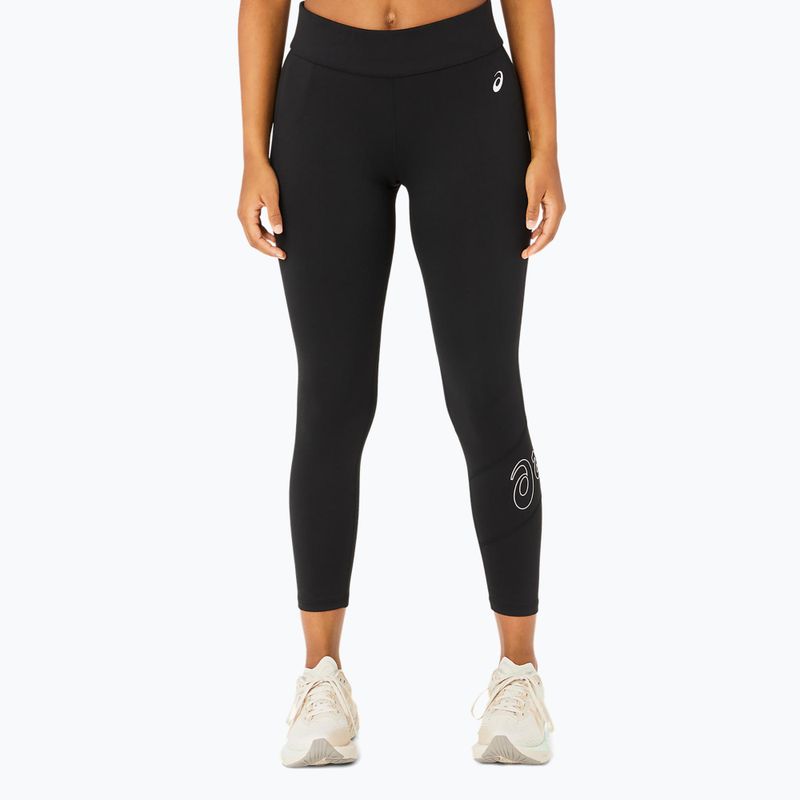 Moteriškos bėgimo tamprės ASICS Logo 7/8 performance black