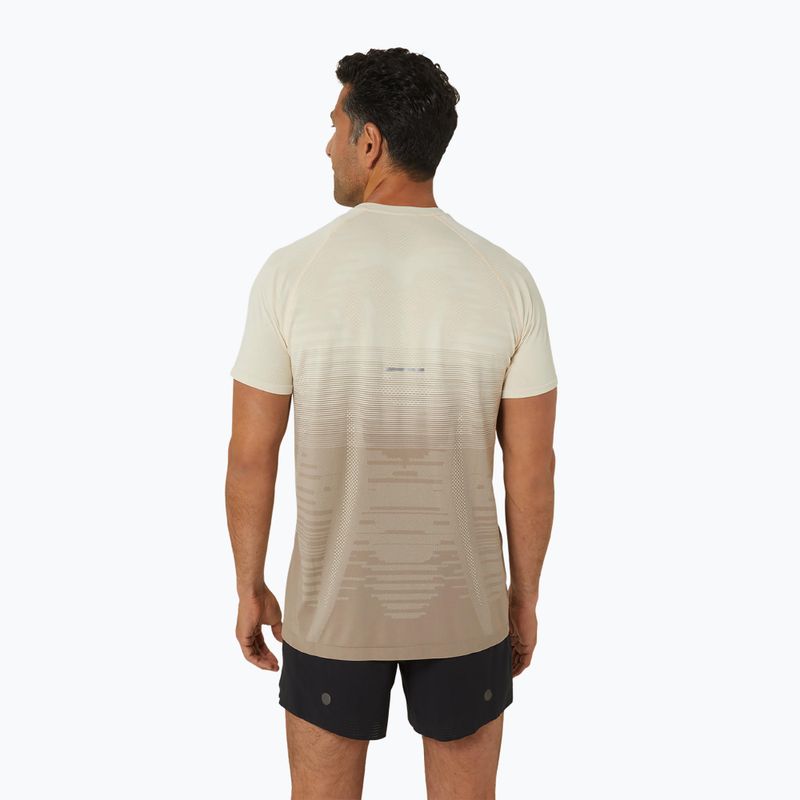 Vyriški bėgimo marškinėliai ASICS Seamless oatmeal/moonrock 3
