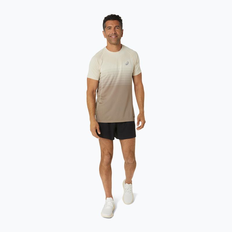 Vyriški bėgimo marškinėliai ASICS Seamless oatmeal/moonrock 2