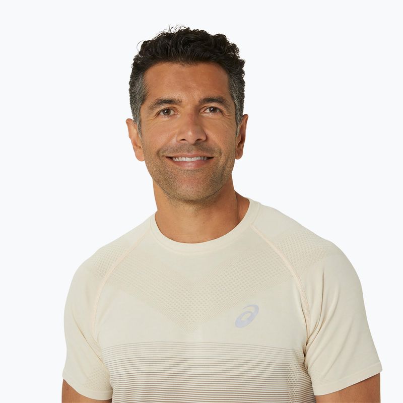 Vyriški bėgimo marškinėliai ASICS Seamless oatmeal/moonrock 4