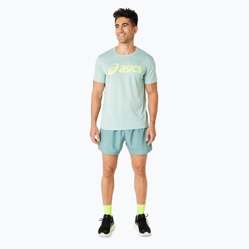 Vyriški bėgimo marškinėliai ASICS Core Top light celadon/safety yellow 2
