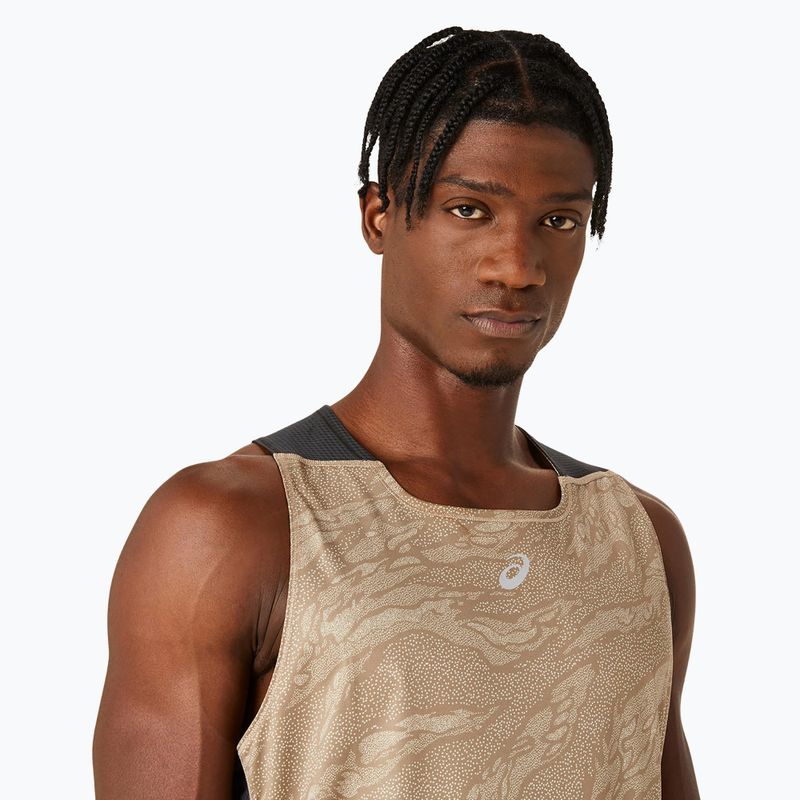 Vyriškas bėgimo tank topas ASICS Fujitrail Singlet pepper 4