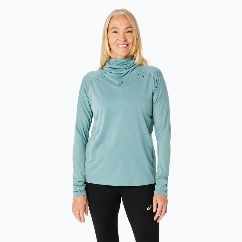 Moteriškas bėgimo džemperis ASICS Metarun Winter LS Hoodie celadon
