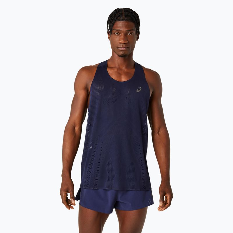 Vyriškas bėgimo tank topas ASICS Metarun Singlet midnight