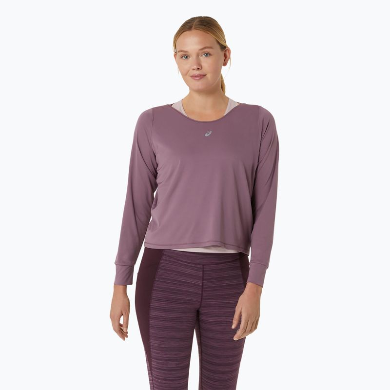 Marškinėliai ilgmis rankovėmis + Moteriškas bėgimo tank topas ASICS Nagino Run dusty mauve/watershed rose 3