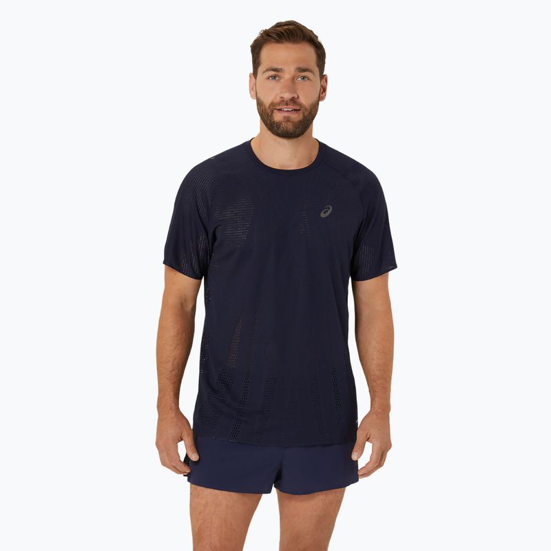 Vyriški bėgimo marškinėliai ASICS Metarun Top midnight