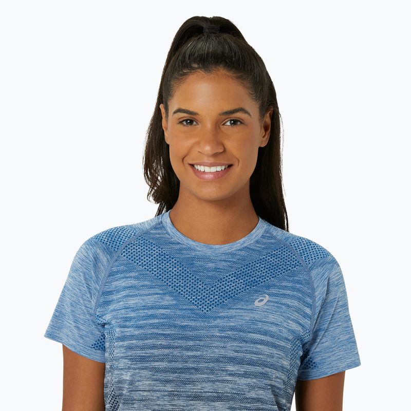 Moteriški bėgimo marškinėliai ASICS Seamless rich navy/performance black 4