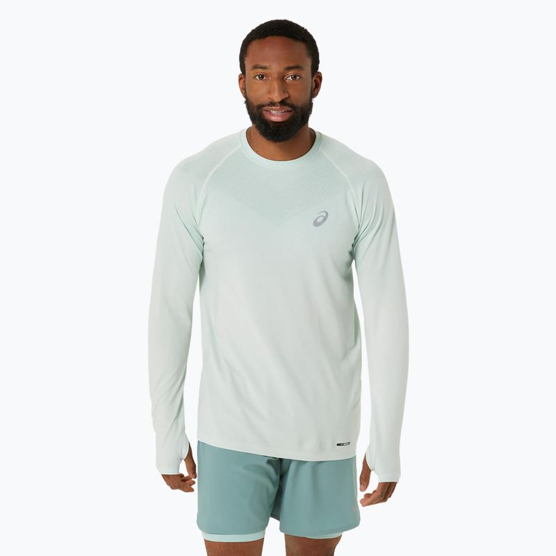 Vyriški bėgimo marškinėliai ilgomis rankovėmis ASICS Seamless light celadon/birch