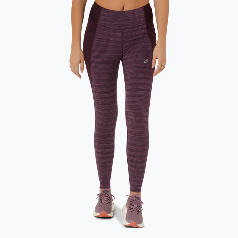 Moteriškos bėgimo tamprės ASICS Nagino Run dark aubergine heather