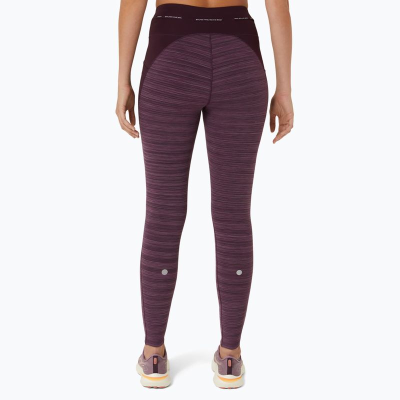 Moteriškos bėgimo tamprės ASICS Nagino Run dark aubergine heather 3