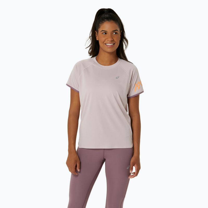 Moteriški bėgimo marškinėliai ASICS Icon Top watershed rose