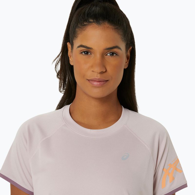Moteriški bėgimo marškinėliai ASICS Icon Top watershed rose 4